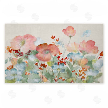 Lanie Loreth | A Day With Pink Flowers Non-Woven Door Mat