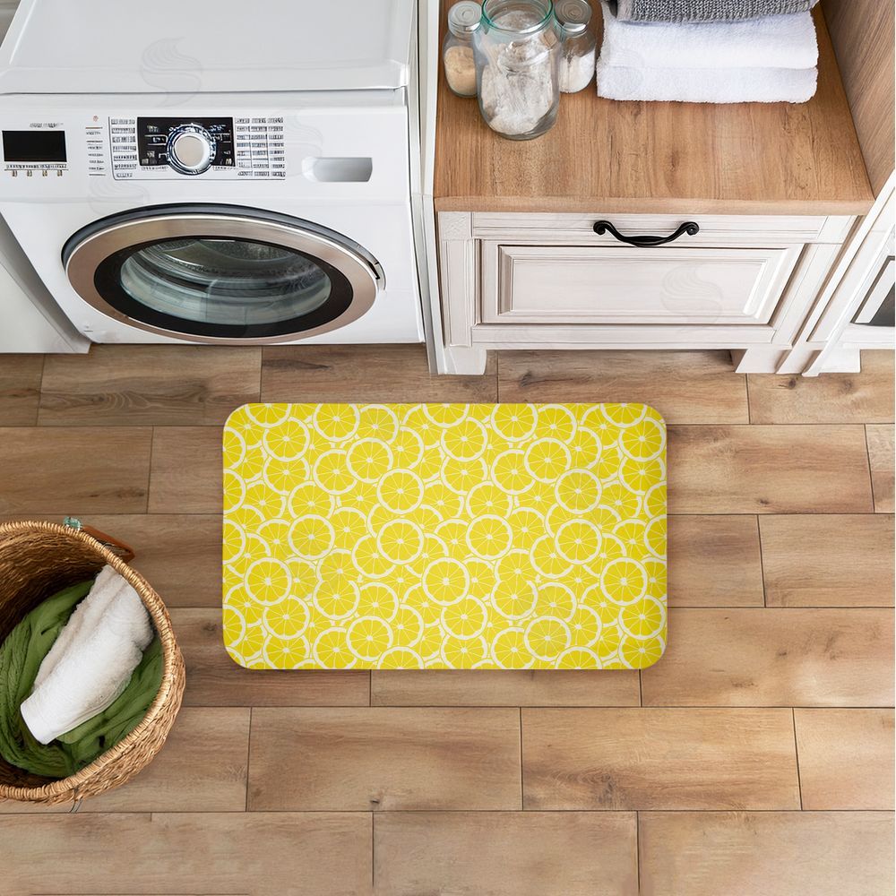 Anna Quach | Zesty Lemons Everywhere Anti-Fatigue Mat