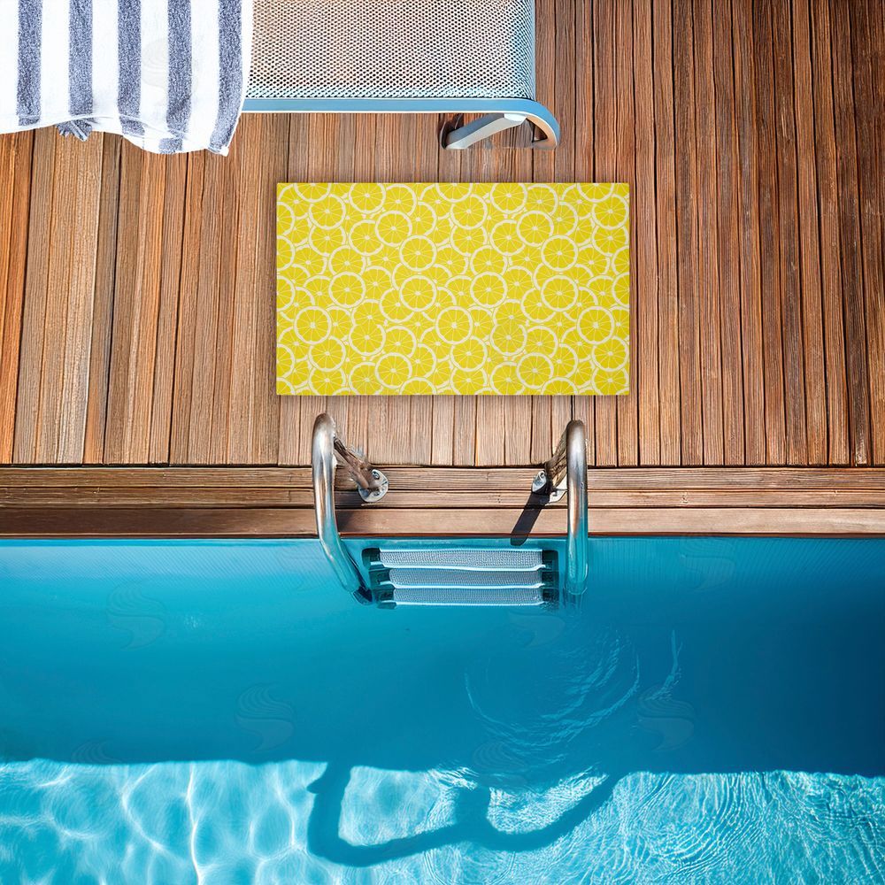 Anna Quach | Zesty Lemons Everywhere Non-Woven Door Mat