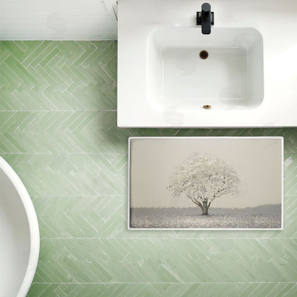 Michael Marcon | Neutral Radiance Tree Plush Bath Mat