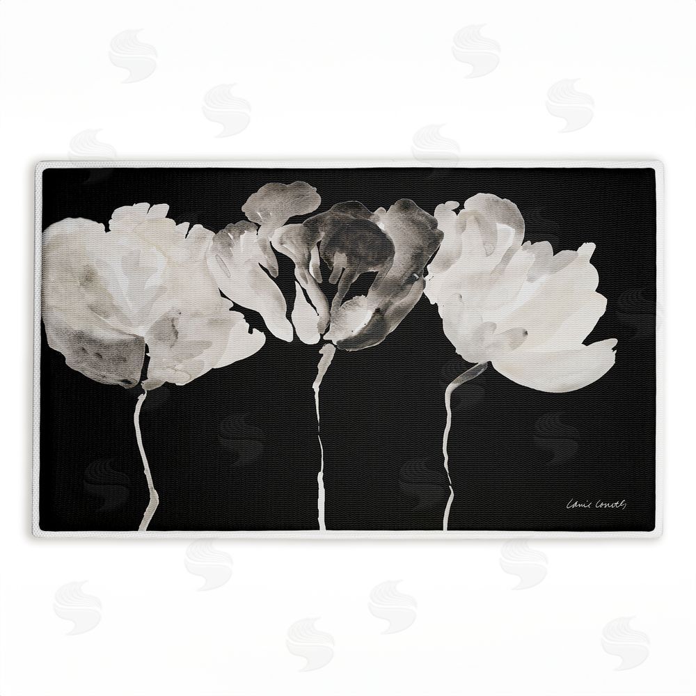 Lanie Loreth | Trio in Light on Black Plush Bath Mat