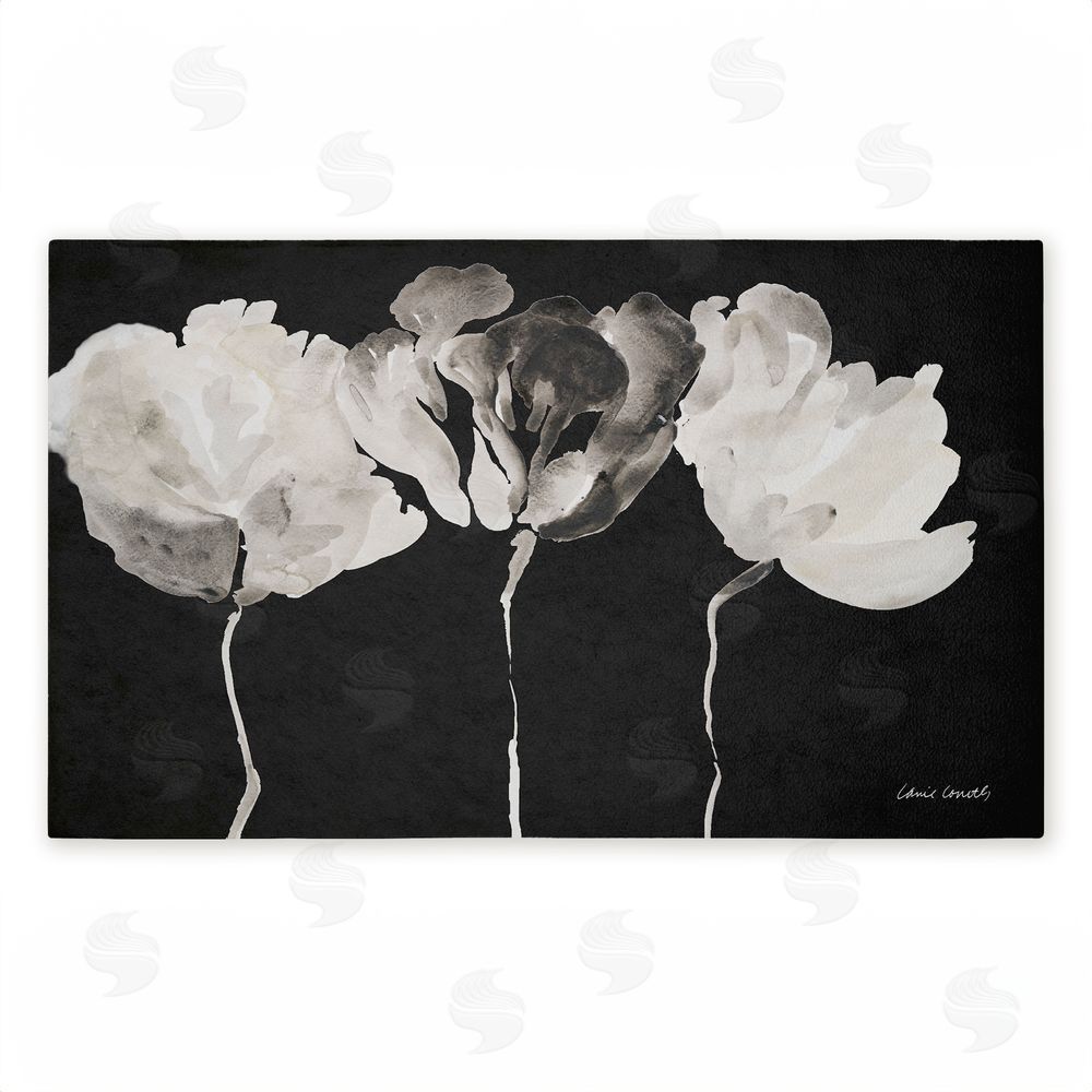 Lanie Loreth | Trio in Light on Black Non-Woven Door Mat