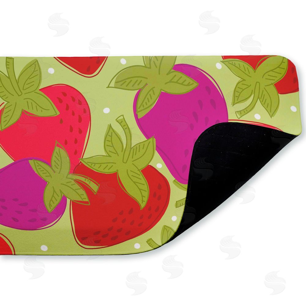 Deidre Mosher | Fun Fruit Strawberries Anti-Fatigue Mat