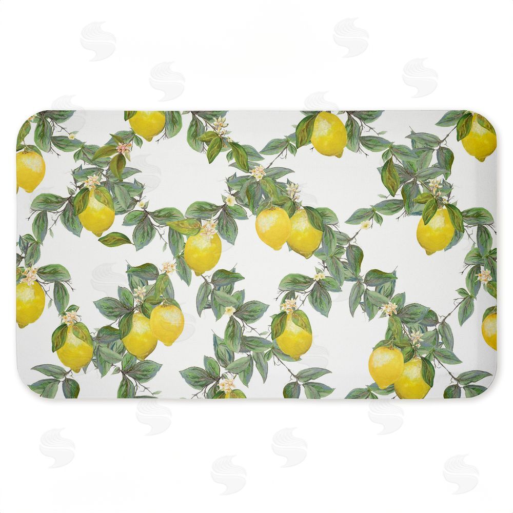 Diannart | Fruity Lemony Vine Pattern Anti-Fatigue Mat