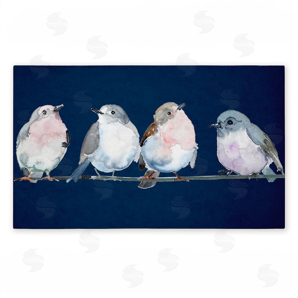 Lorenzo Collective | Perched Foursome of Birds Non-Woven Door Mat