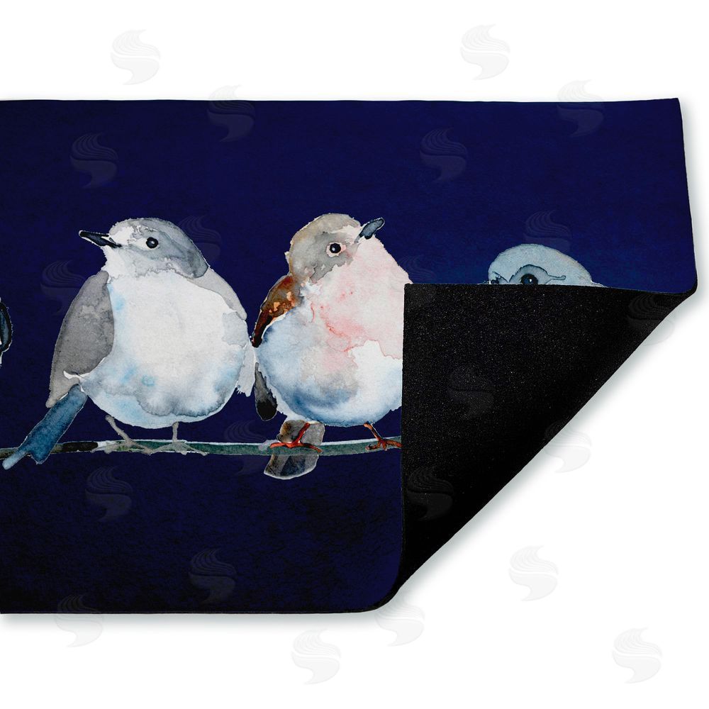 Lorenzo Collective | Perched Foursome of Birds Non-Woven Door Mat