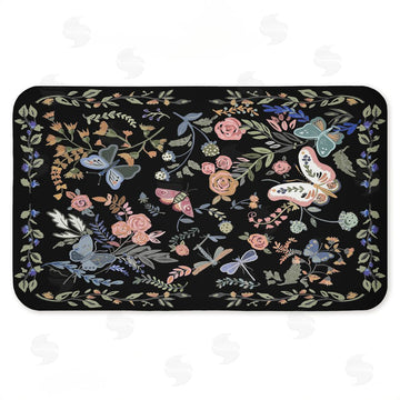 Ani Del Sol | Dark Flowers & Garden Friends Anti-Fatigue Mat