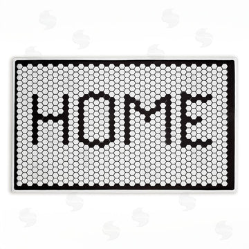 Elizabeth Tyndall | Home Mosaic Pattern Plush Bath Mat