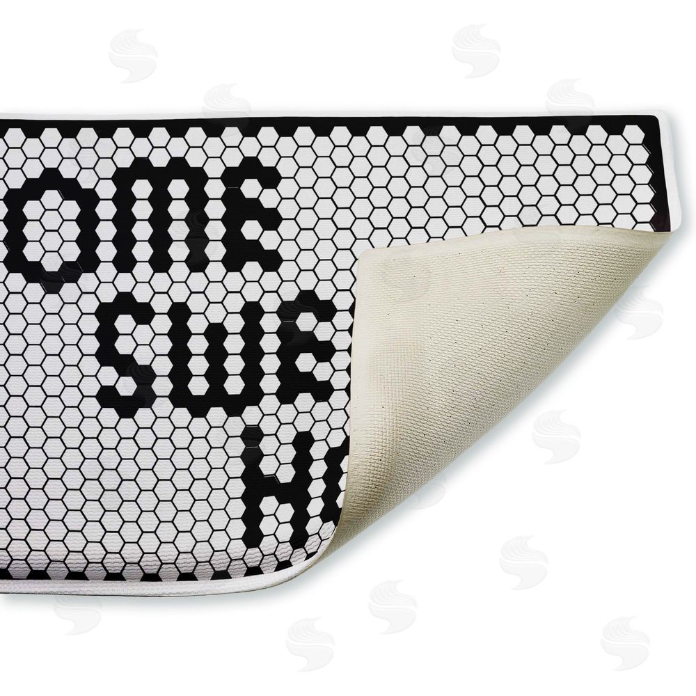 Elizabeth Medley | Sweet Home Mosaic Pattern Plush Bath Mat
