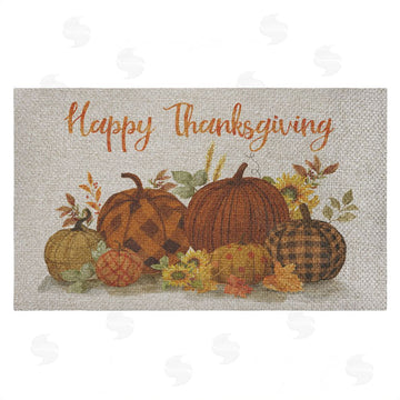 Nan | Happy Thanksgiving Entry Faux Sisal Door Mat