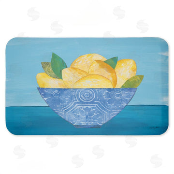 Courtney Prahl | Lemon Elegance Bowl Anti-Fatigue Mat