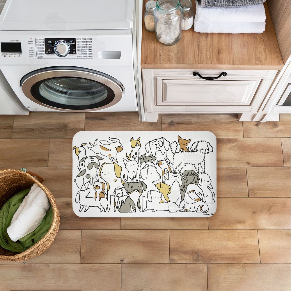 Lucinda Wei | Eclectic Dog Breeds Anti-Fatigue Mat