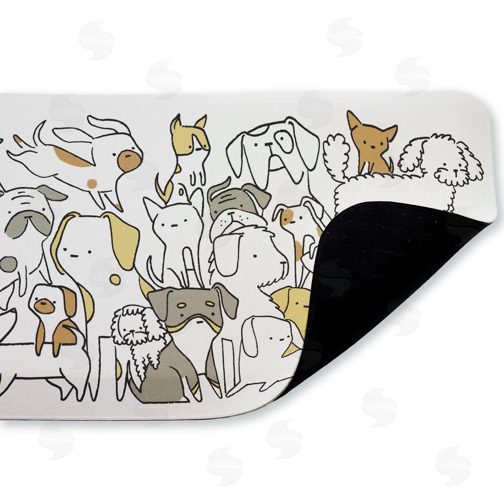 Lucinda Wei | Eclectic Dog Breeds Anti-Fatigue Mat