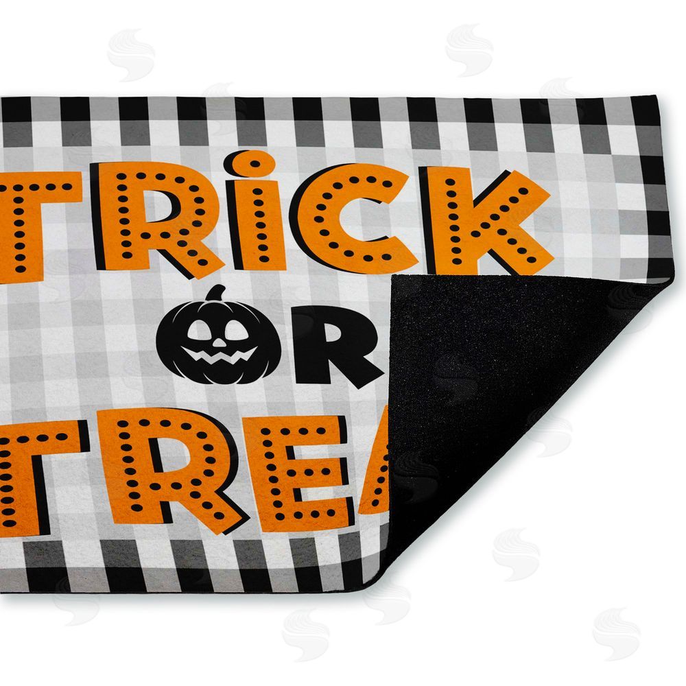Marcus Prime | Trick Or Treat Gingham Non-Woven Door Mat