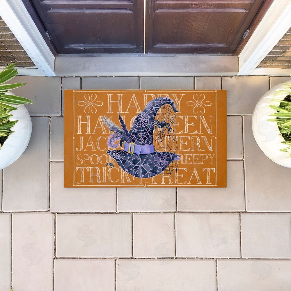 Paul Brent | Witchy Hat & Spooky Phrases Non-Woven Door Mat