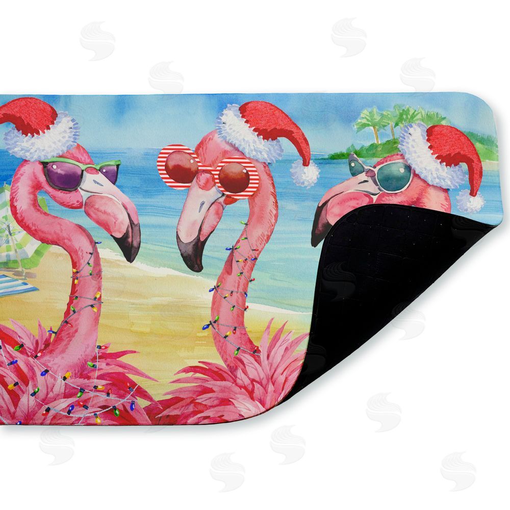 Paul Brent | Holiday Flamingo Girlfriends Anti-Fatigue Mat