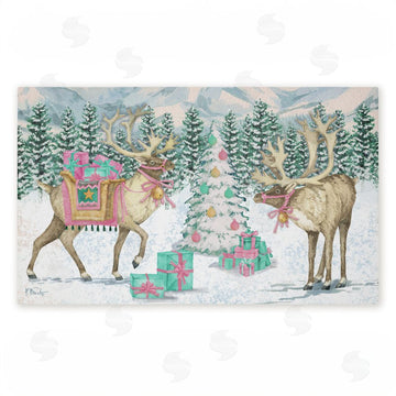 Paul Brent | Whimsy Holiday Reindeer Non-Woven Door Mat