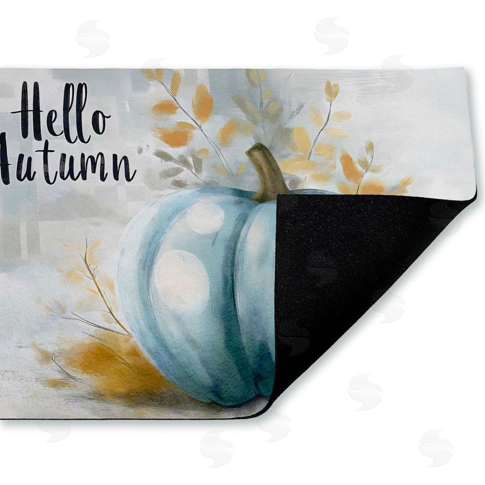 Creative Studio | Hello Autumn Blue Pumpkin Non-Woven Door Mat