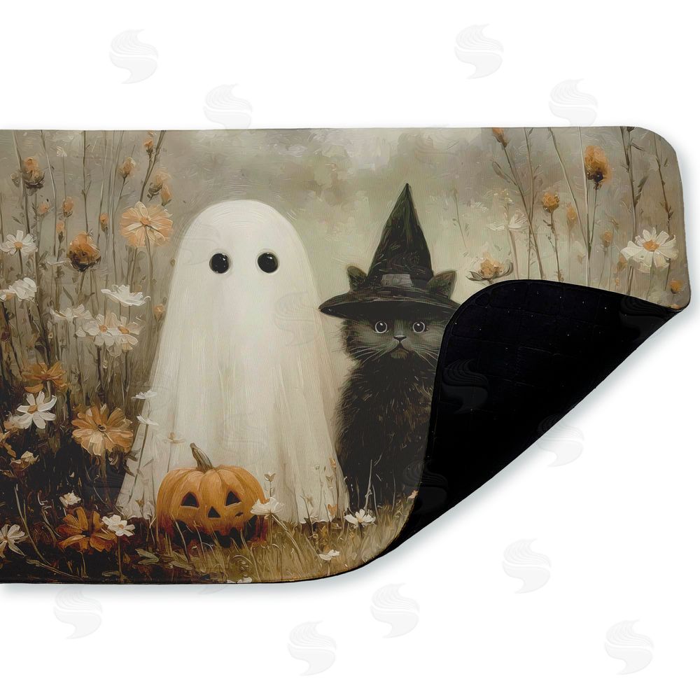Arlington Prints | Ghost & Black Kitten Anti-Fatigue Mat