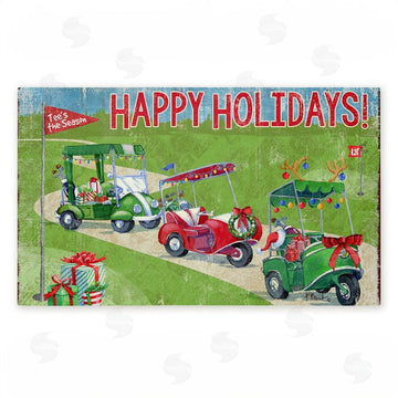 Paul Brent | Holiday Golf Time Non-Woven Door Mat