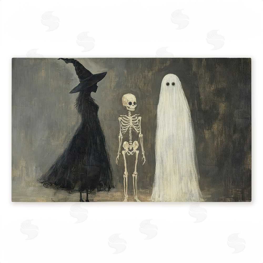 Petal Prints Design | Halloween Terror Trio Non-Woven Door Mat