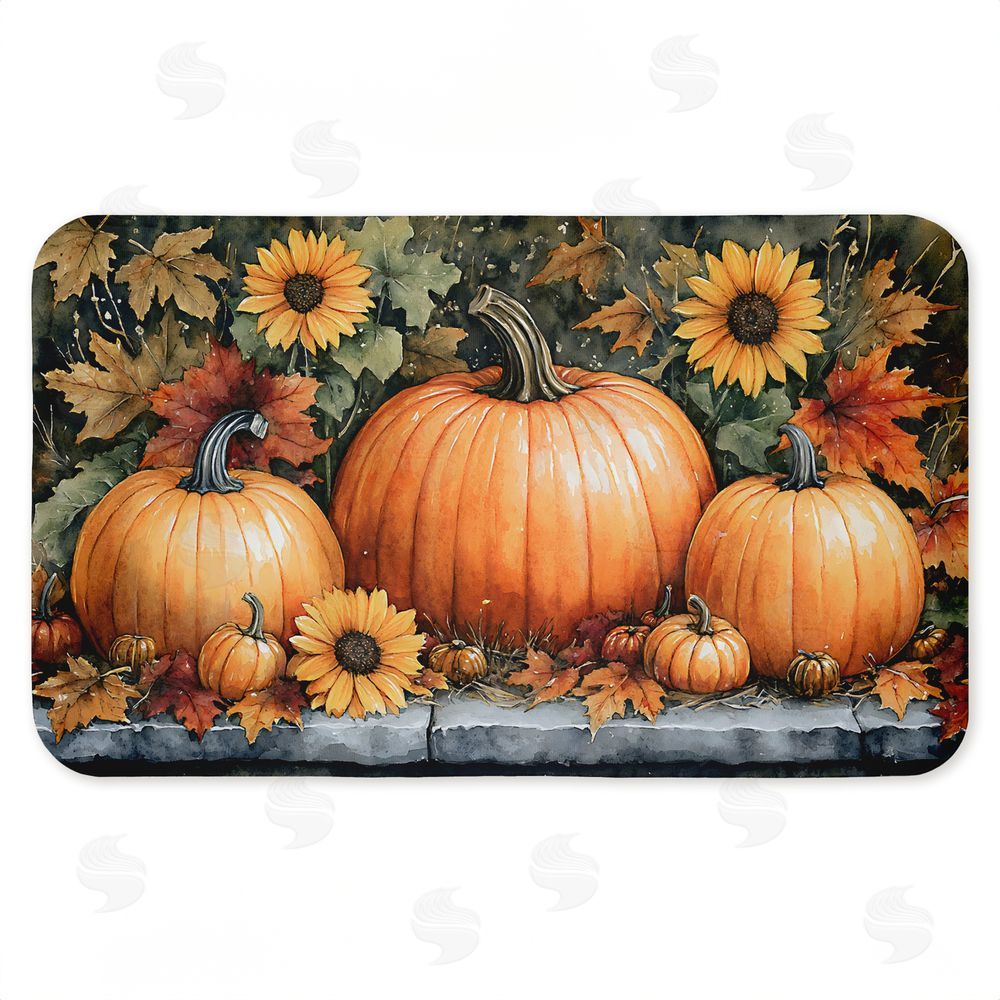 Creative Studio | Autumn Pumpkins on Ledge Anti-Fatigue Mat