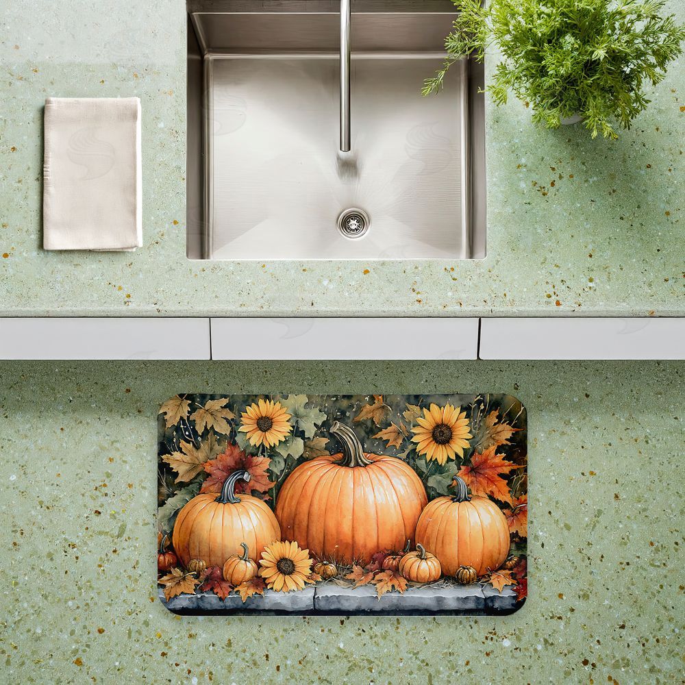 Creative Studio | Autumn Pumpkins on Ledge Anti-Fatigue Mat