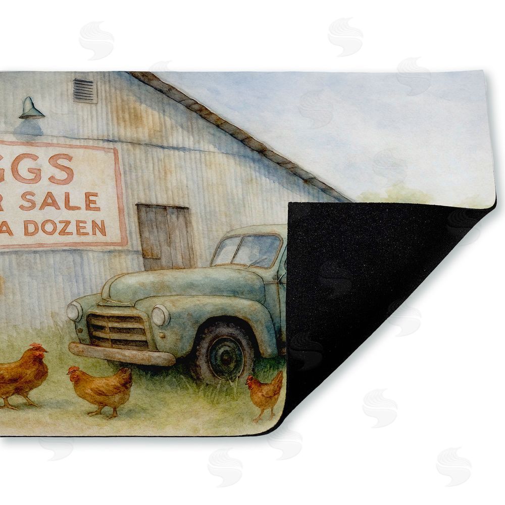 Antony Smith | Eggs For Sale Farmhouse Non-Woven Door Mat