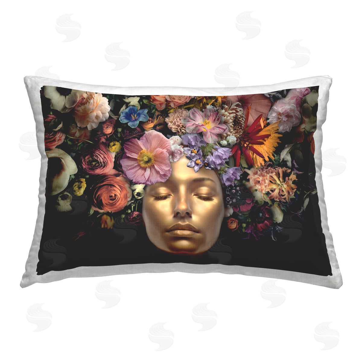 Reinders | Gold Face with Flowers