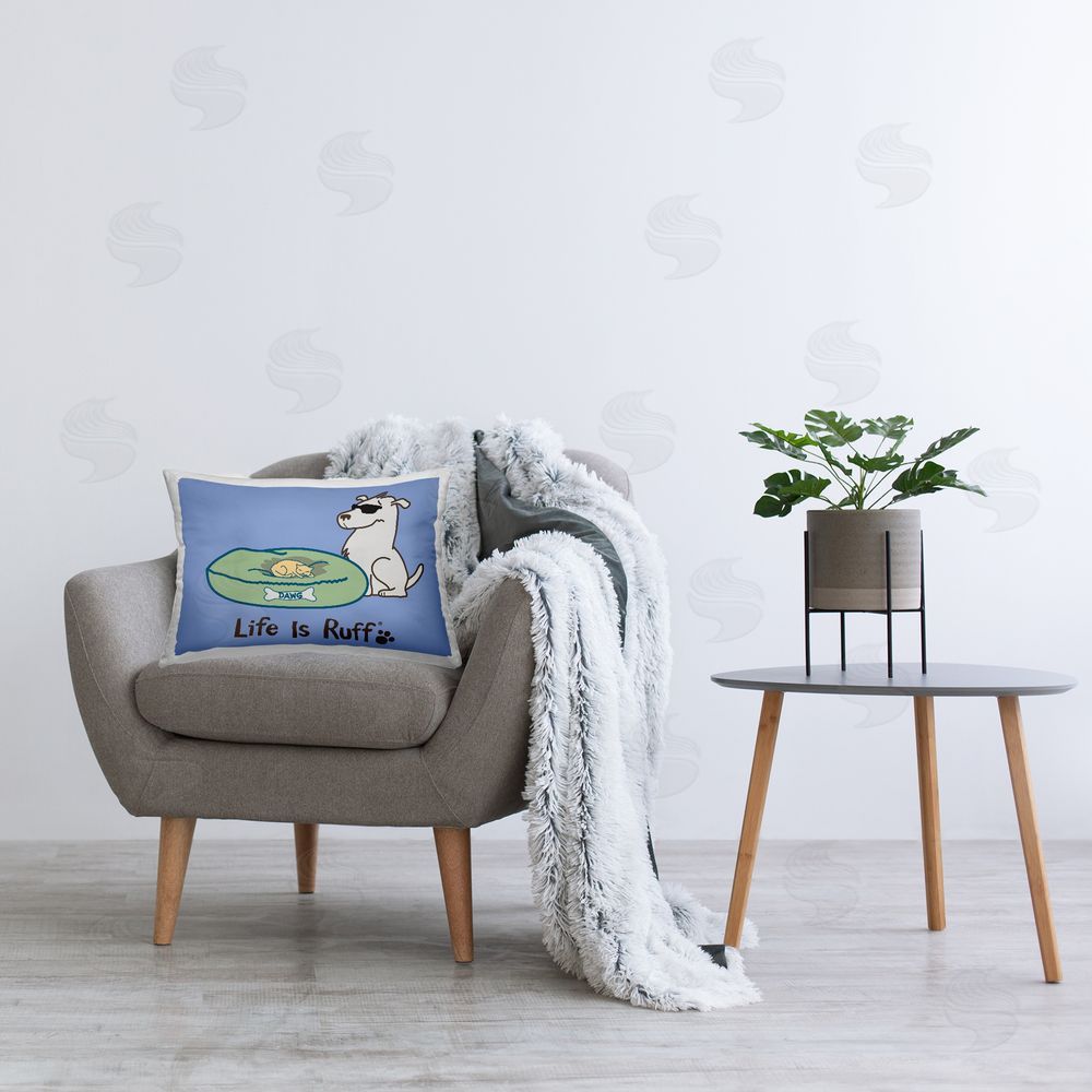 LIR | Cat on Dog Bed