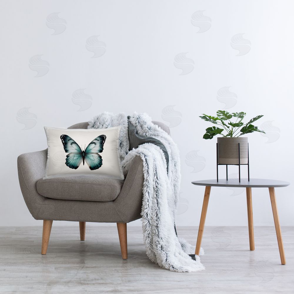 Elizabeth Medley | Teal Symmetrical Butterfly