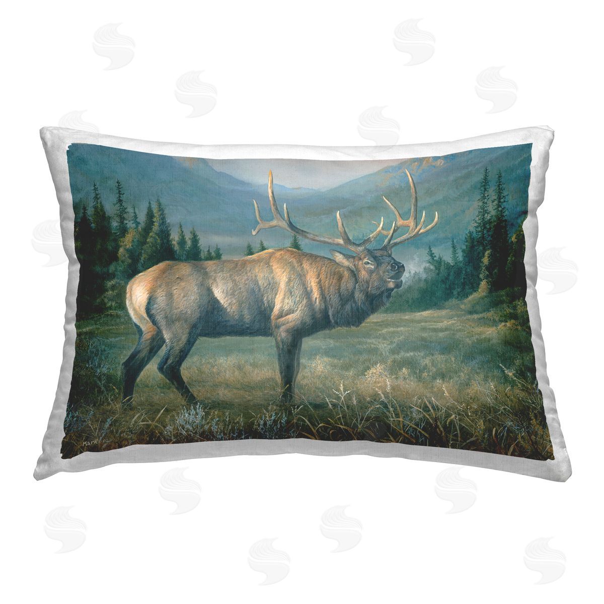 Laura Mark-Finberg | Powerful Elk in Field