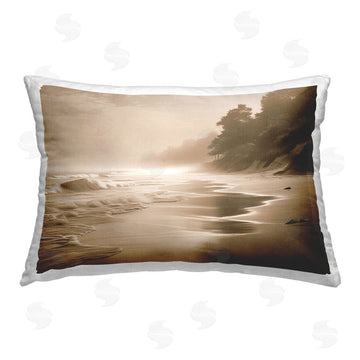 Noah Bay | Sepia Smooth Beach Landscape