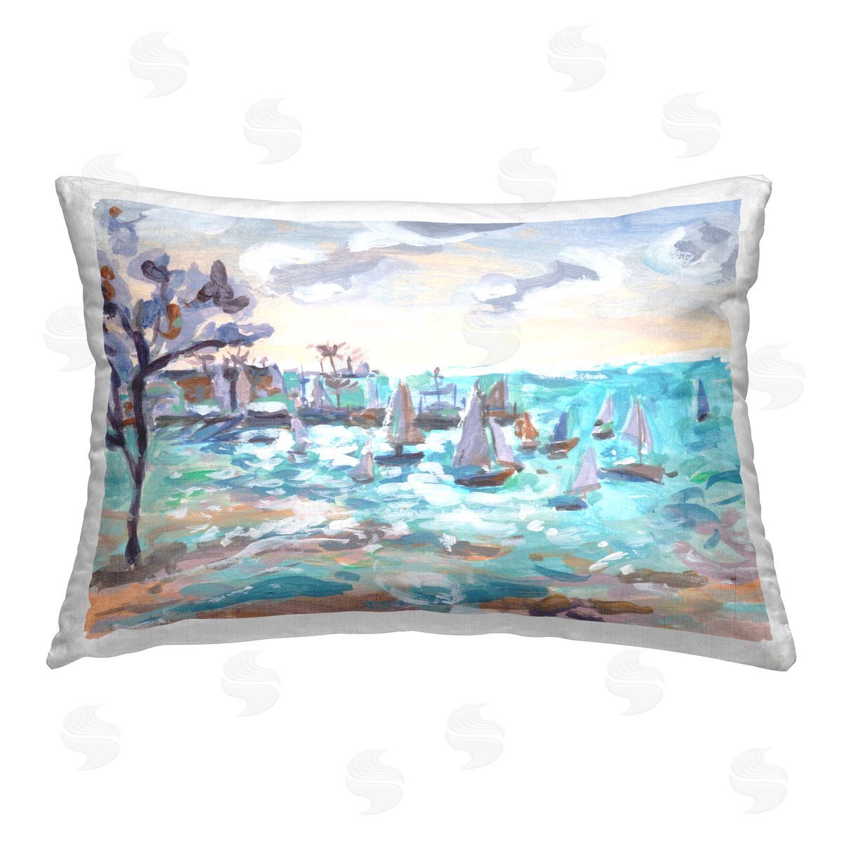 Melissa Wang | Sailboat Fleet by Shore