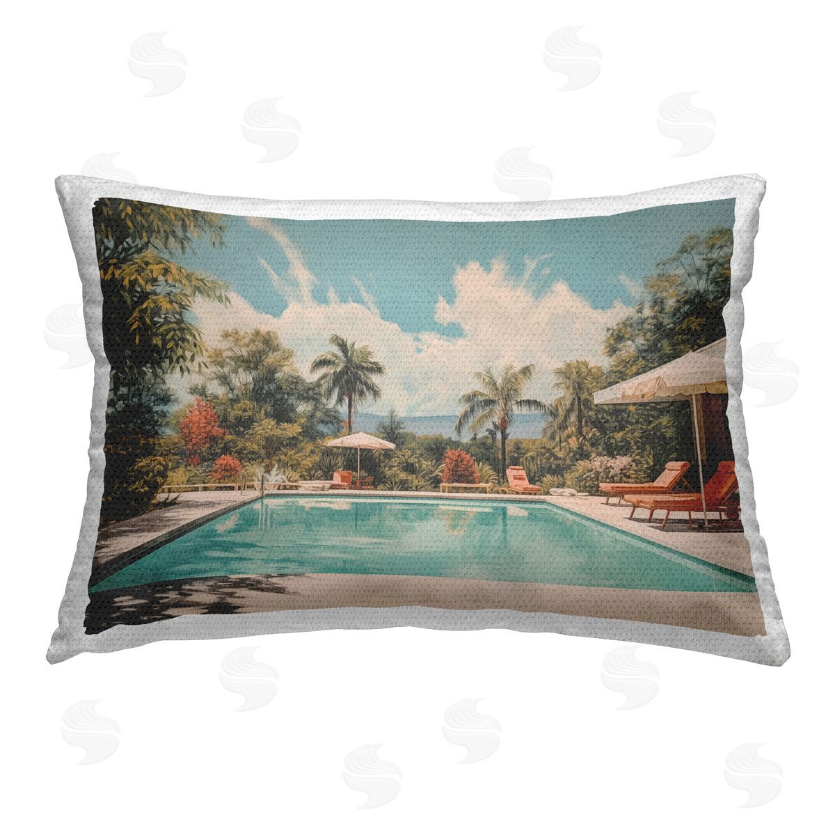 Arlington Prints | Tropical Villa Swimming Pool