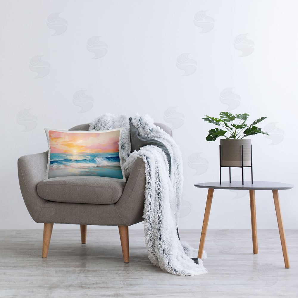 Arlington Prints | Beach Waves Bright Sunset