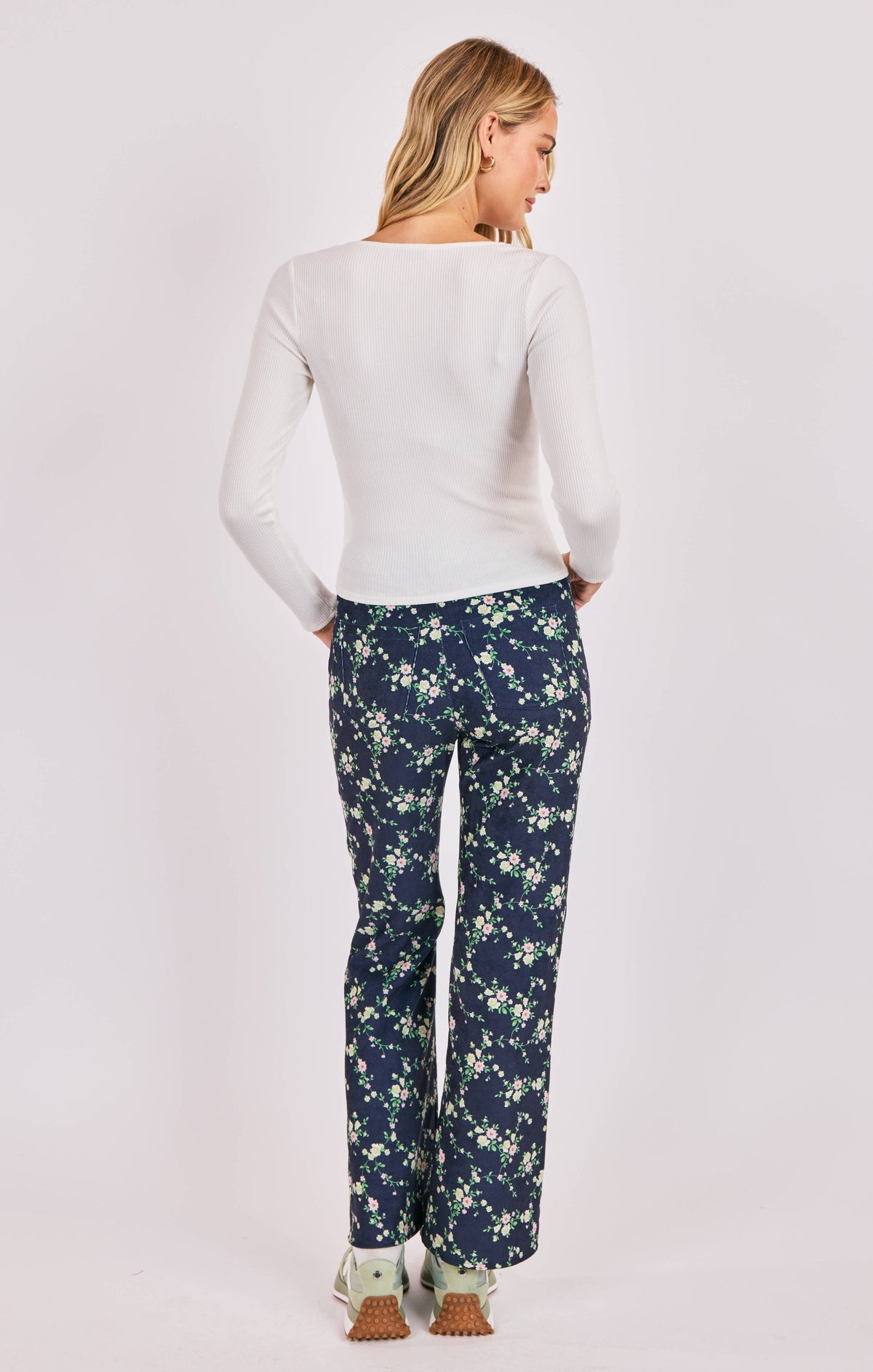 THISTLE SQUARE NECK KNIT LONG SLEEVE TOP