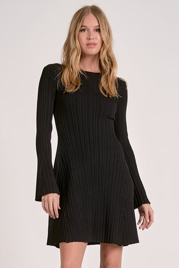LONG SLEEVE CREW NECK DRESS