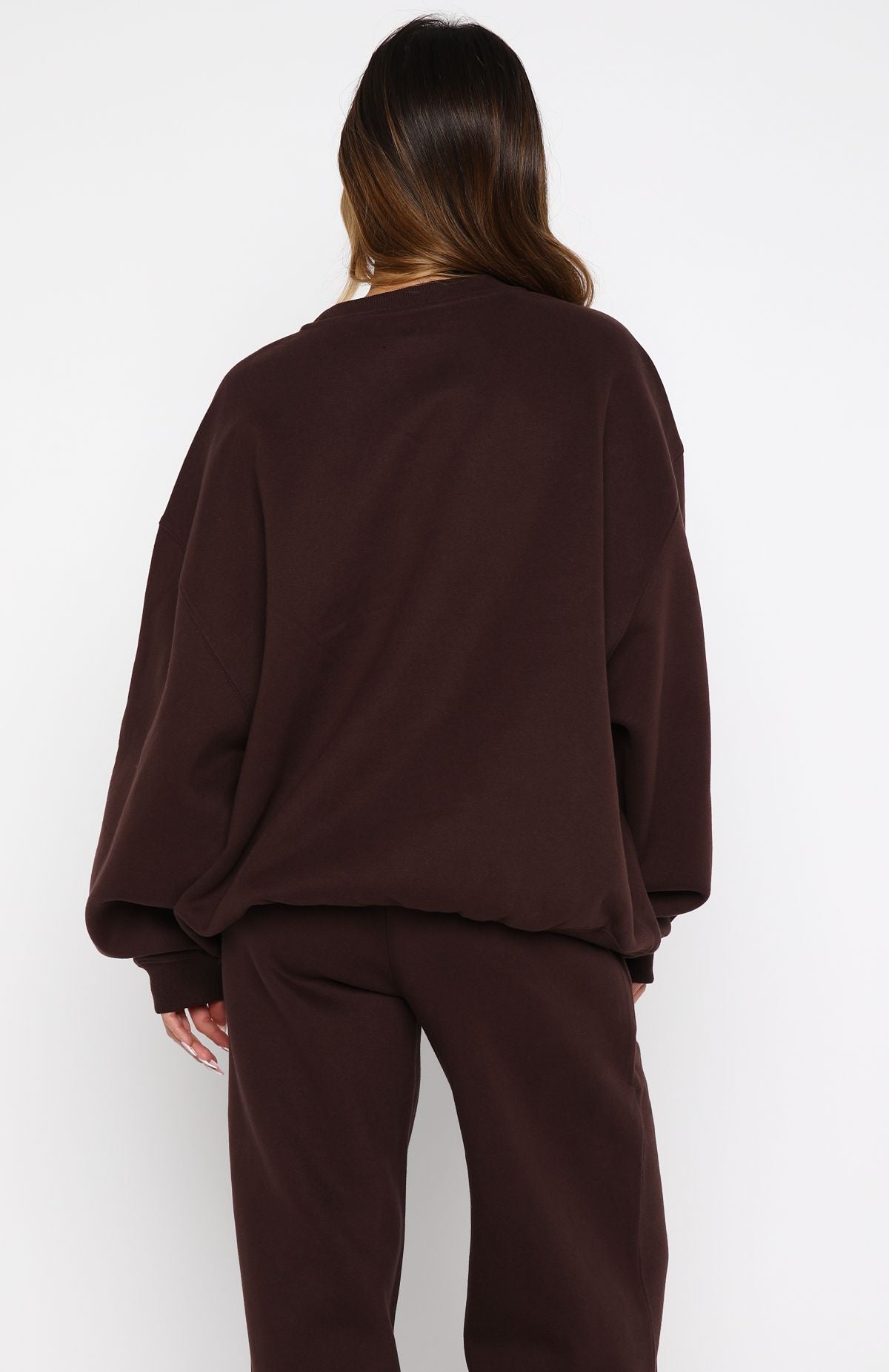 Test Drive Oversized Sweater Chocolate