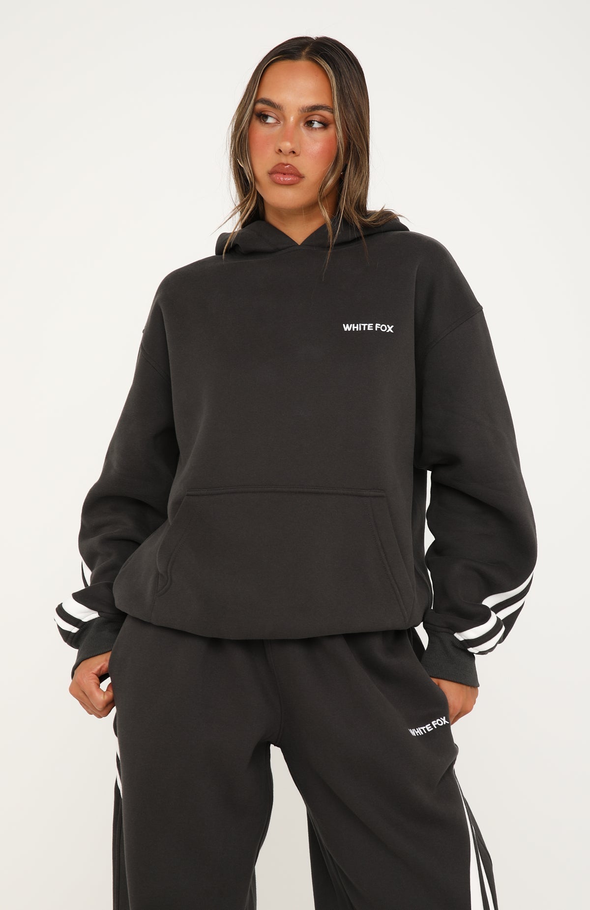 We Both Know Oversized Hoodie Charcoal