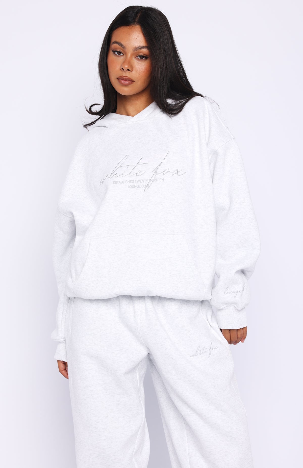 Know What You Want Oversized Hoodie Grey Marle