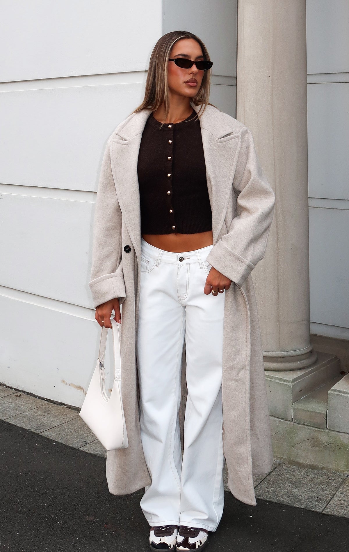 Winter Holiday Oversized Coat Oat